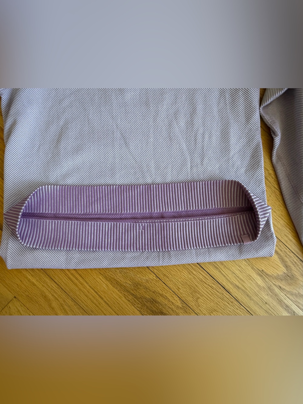 Lululemon Rest Less Pullover Lavender Purple Ribbed Thumbhole Top 6 Approx - Picture 5 of 9